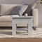 vidaXL - Salontafel - 55x55x42 - cm - bewerkt - hout - betongrijs