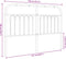vidaXL - Hoofdbord - 140 - cm - metaal - zwart