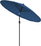 vidaXL - Parasol - met - aluminium - paal - 270 - cm - azuurblauw