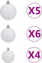 vidaXL - Kunstkerstboom - met - scharnieren - 150 - LED's - en - kerstballen - 150 - cm
