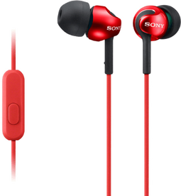 Sony MDR-EX110AP - Oordopjes - Neodymium-drivers 9 mm - Rood