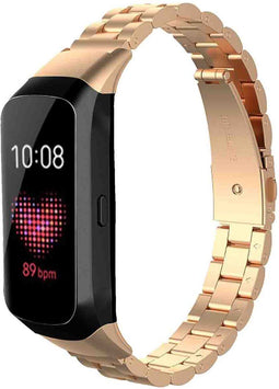 imoshion Bandje met Horlogeband inkorter - Geschikt voor Samsung Galaxy Fit - imoshion Stalen band zonder installatiehulp - Rosé Goud