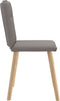 vidaXL - Eetkamerstoelen - draaibaar - 2 - st - stof - taupe