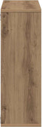 vidaXL - Wandschap - 104x20x58,5 - cm - bewerkt - hout - artisanaal - eikenkleurig