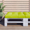 vidaXL - Palletkussen - 70x70x12 - cm - stof - heldergroen