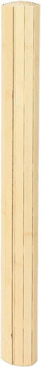 vidaXL - Vloerkleed - rechthoekig - 80x400 - cm - bamboe - lichtnaturel