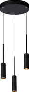Lucide TUBULE - Hanglamp - 3x7W LED - Ø 26 cm - Zwart