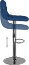 vidaXL - Barkrukken - 2 - st - stof - blauw