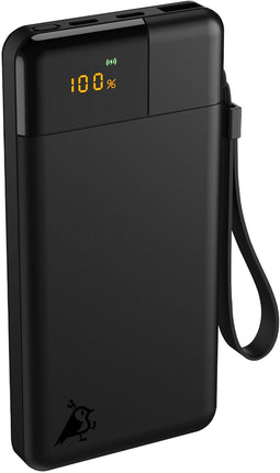 Aqiila Powerbird B10 - Powerbank 10.000mAh - LCD-scherm - Zwart