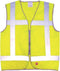 Benson Verstelbaar veiligheidsvest - reflectoren voor- en achterkant - CE goedgekeurd - geel