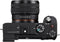 Sony Alpha A7C - Digitale camera - 24,2Mpx full-frame sensor - Zwart