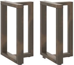 vidaXL - Eettafelpoten - 2 - st - T-vormig - 50x35x(72-73) - cm - staal - naturel