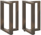 vidaXL - Eettafelpoten - 2 - st - T-vormig - 50x35x(72-73) - cm - staal - naturel