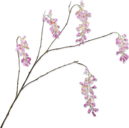 Silk-ka Kunstbloem-Zijden Bloem Wisteria Tak Roze 129 cm