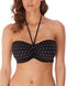 Jewel Cove Bandeau Bikinitop - Padded cups - Zwart Wit - Maat 65E (EU)