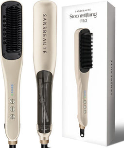 Sansbeauté® Stoomstijltang PRO - Stoom Stijltang - 3 Temperatuurinstellingen - Light Coffee