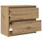 vidaXL - Tv-meubel - 60x35x54 - cm - bewerkt - hout - artisanaal - eikenkleur