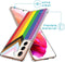 imoshion Hoesje Geschikt voor Samsung Galaxy S21 FE Hoesje Siliconen - imoshion Design hoesje - Meerkleurig / Rainbow Flag