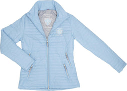 Covalliero Linda - Gestikte jas - Lichte wattering - Iceblue
