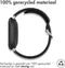 imoshion Siliconen sport bandje - Geschikt voor Fitbit Versa 4, Versa 3, Sense 2, Sense - Zwart - One Size