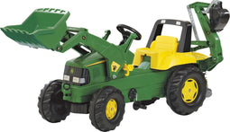 Rolly Toys Rolly Junior John Deere - Traptractor met Frontlader en Graafmachine