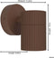 EGLO Tomelloso - Wandlamp Buiten - IP44 - Donkerbruin - 12 cm