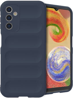 imoshion Hoesje - Geschikt voor Samsung Galaxy A14 (5G) / A14 (4G) - EasyGrip Backcover - Donkerblauw
