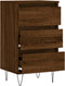 vidaXL - Dressoir - 40x35x70 - cm - bewerkt - hout - bruin - eikenkleur
