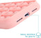 iMoshion Hoesje Geschikt voor iPhone 11 Hoesje Siliconen - iMoshion Pop It Fidget Toy - Pop It hoesje - Roze