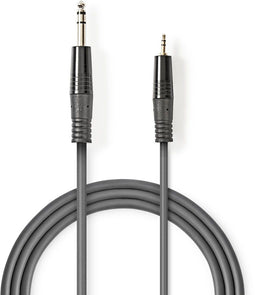 Nedis COTH23205GY30 - 6.35mm-naar-3.5mm audiokabel - 300cm - Grijs