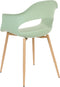 UTICA - Eetkamerstoel - Groen - Synthetisch materiaal