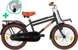 Supersuper Cooper Bamboo - Kinderfiets - Jongensfiets - 18 inch - Mat Zwart