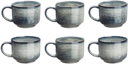 ZEN Mok - 40cl - Uniek ontwerp - Grijs (6 stuks)