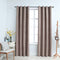 vidaXL - Gordijn - verduisterend - met - metalen - ringen - 2 - st - 140x245 - cm - taupe