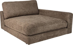 PTMD Nilla Sofa Chaise Longue Arm Right SiC Ant5 Brown