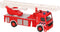 Speelgoed brandweerwagen met ladder 15 cm - Speelgoed auto brandweer