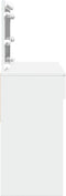 vidaXL - Kaptafel - met - LED-verlichting - 100x40x120 - cm - wit
