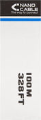 UTP Category 6 Rigid Network Cable NANOCABLE CABLE RED RJ45 CAT.5E FTP FLEXIBLE AWG24, 100 M Grey 100 m
