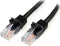 UTP Category 6 Rigid Network Cable Startech 45PAT5MBK Black 5 m