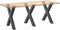 vidaXL - Eettafelpoten - 3 - st - X-vormig - 70x(72-73) - cm - staal - antraciet