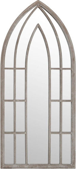 vidaXL - Tuinspiegel - 100x45 - cm - ijzer - zandkleurig