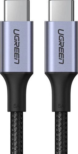 Ugreen US316 - USB Type C Kabel - 100W Quick Charge FCP 5A 3m grijs