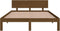 vidaXL - Bedframe - massief - grenenhout - honingbruin - 140x200 - cm