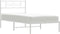 vidaXL - Bedframe - met - hoofdbord - metaal - wit - 90x190 - cm