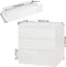 Woltu Kommode - 3 Laden - Hoogglans Wit - 80 x 78 x 48 cm