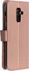 Accezz Hoesje Geschikt voor Samsung Galaxy A6 Plus (2018) Hoesje Met Pasjeshouder - Accezz Wallet Softcase Bookcase - Roze