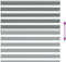vidaXL - Zebra - rolgordijn - 150x150 - cm - stofbreedte - 145,9 - cm - donkergrijs