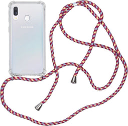 imoshion Hoesje Geschikt voor Samsung Galaxy A40 Hoesje Met Koord - imoshion Backcover met koord - Transparant