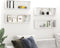 vidaXL - Wandschappen - kubus - 4 - st - 80x15x26,5 - cm - spaanplaat - hoogglans - wit