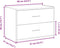 vidaXL - Kast - met - 2 - lades - 60x31x40 - cm - bewerkt - hout - grijs - sonoma - eiken